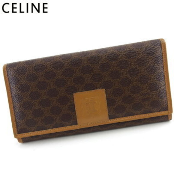 Celine long Wallet zipper macadam brown beige leather - Picture 1 of 6